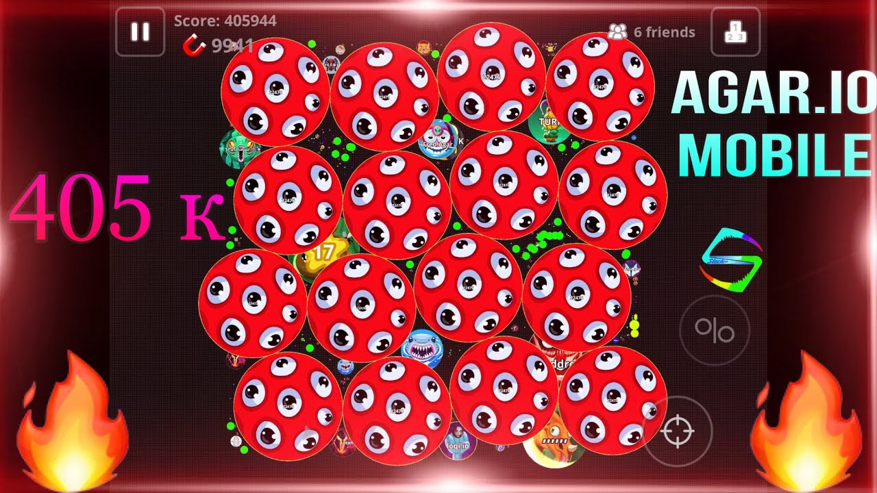 HIGH SCORE 405 K (AGARIO MOBILE) WORLD RECORD.