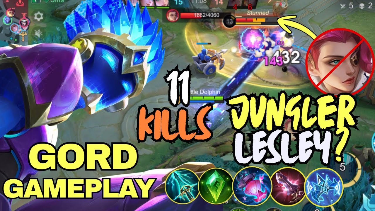 How to Punish Enemy's Jungler LESLEY ☺️☺️ Gord Top Global Build 😱😱 Gord Gameply 2025