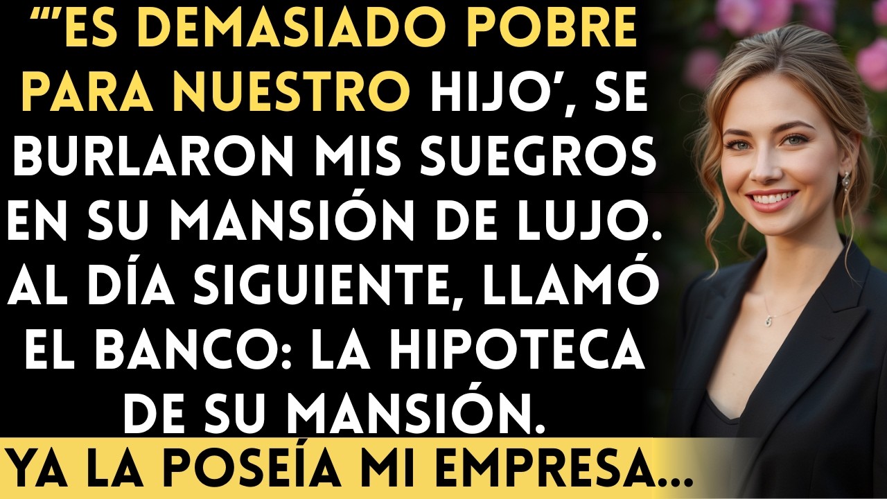 Mis suegros me llamaron pobre en su mansión… y luego llamó el banco...