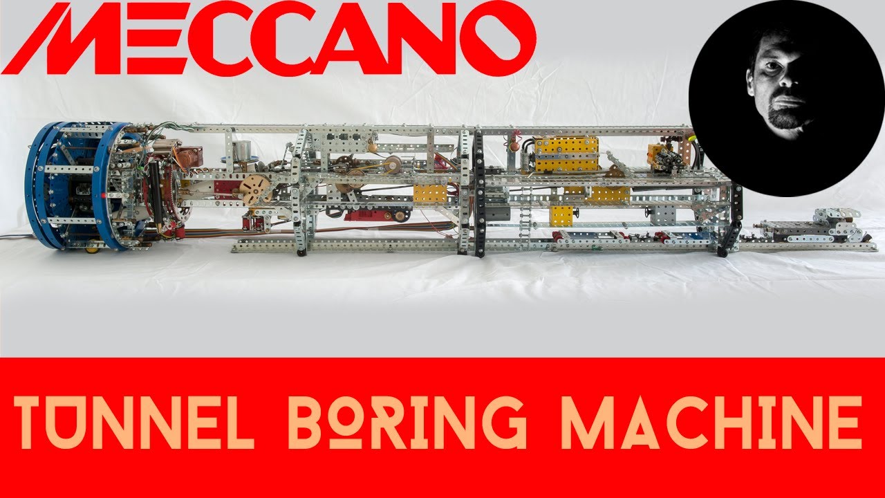 Tunnelier en Meccano - Meccano Tunnel Boring Machine (TBM)
