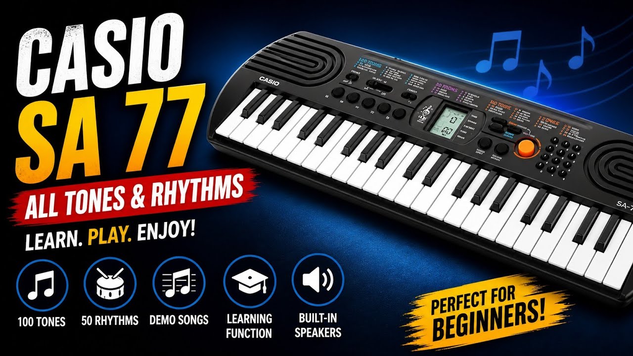 Casio SA 77 | Casio SA 77 all tones and rhythms