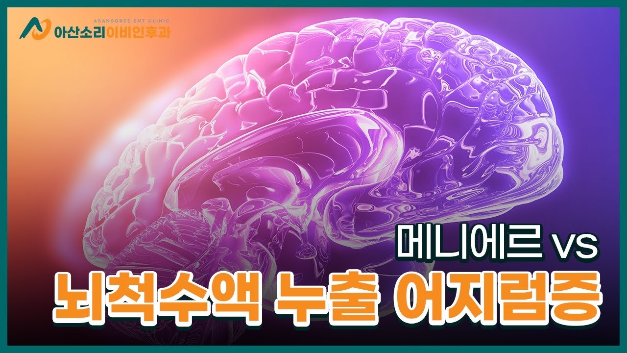 뇌척수액 누출과 관련된 어지럼증 vs 메니에르 | 아산소리 이비인후과
