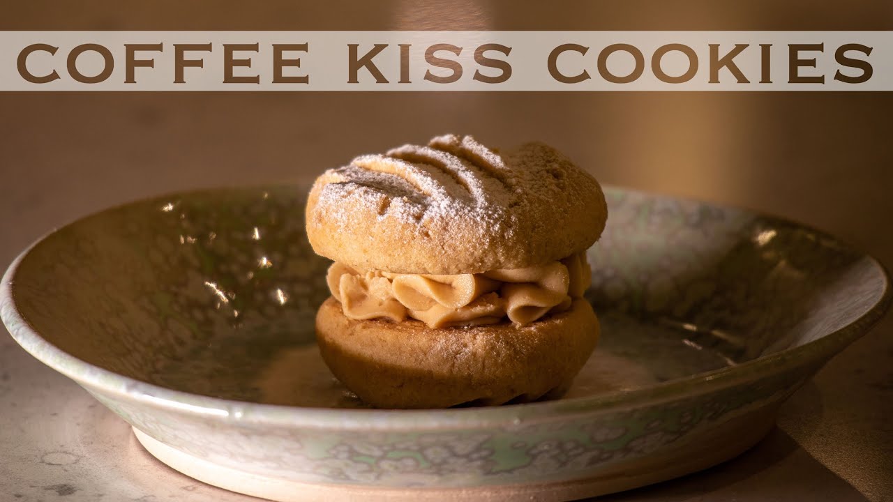 Coffee Kiss Cookie Tutorial  |  Coffee Sandwich Biscuits