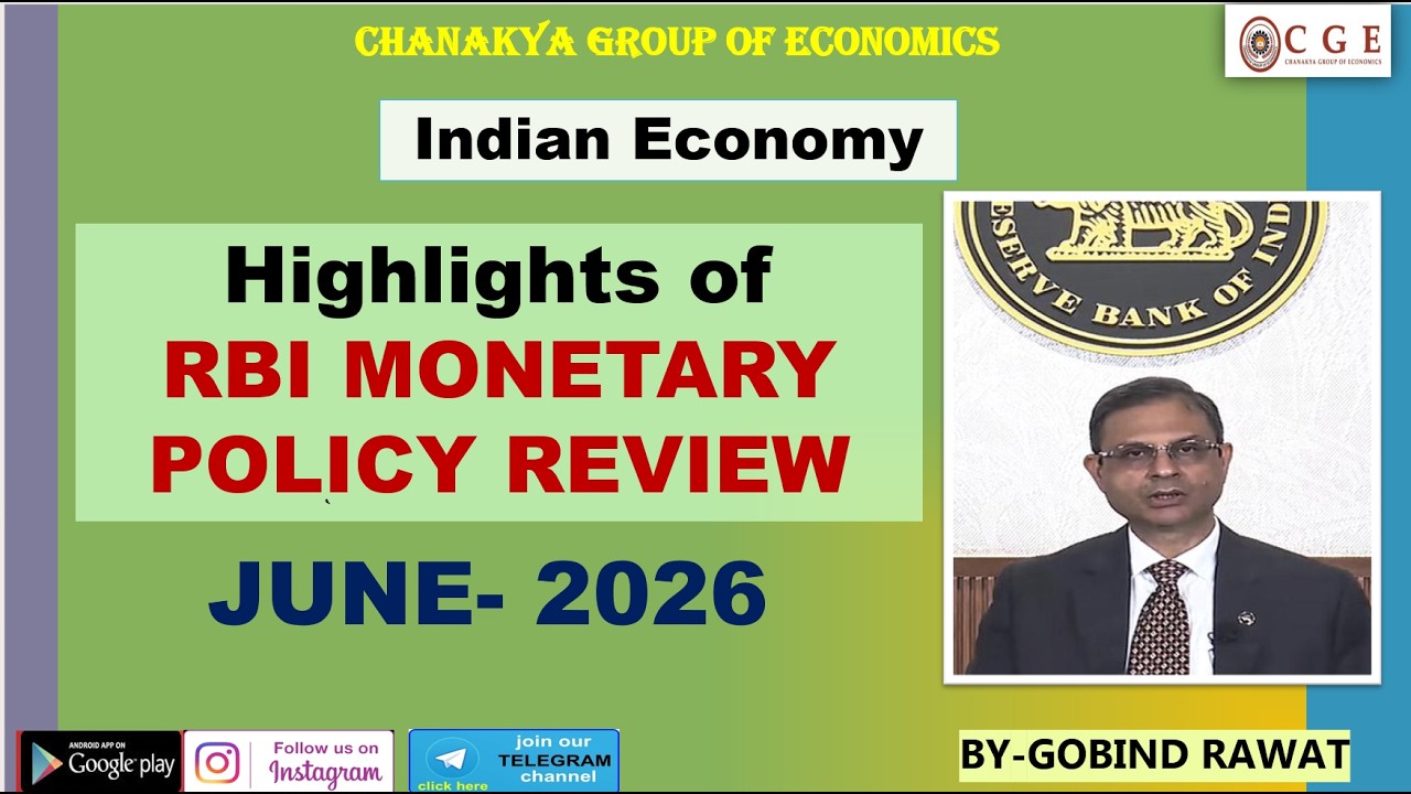 Highlights of RBI MONETARY POLICY REVIEW -JUNE- 2026