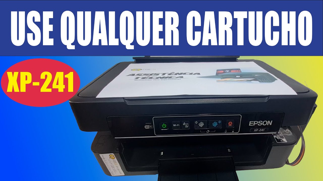 Desbloqueio Chipless Para Impressora XP-241 2025 - Para Usar Cartuchos Recarregáveis e Bulk Ink