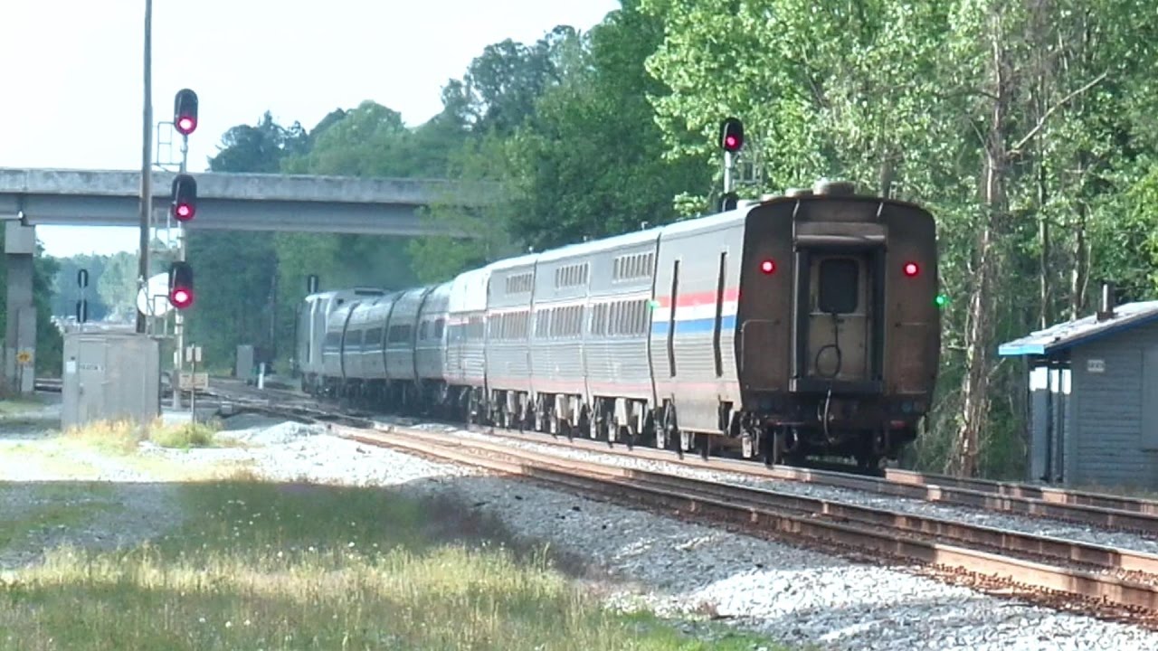 Amtrak Silver Meteor Train Out Of Here