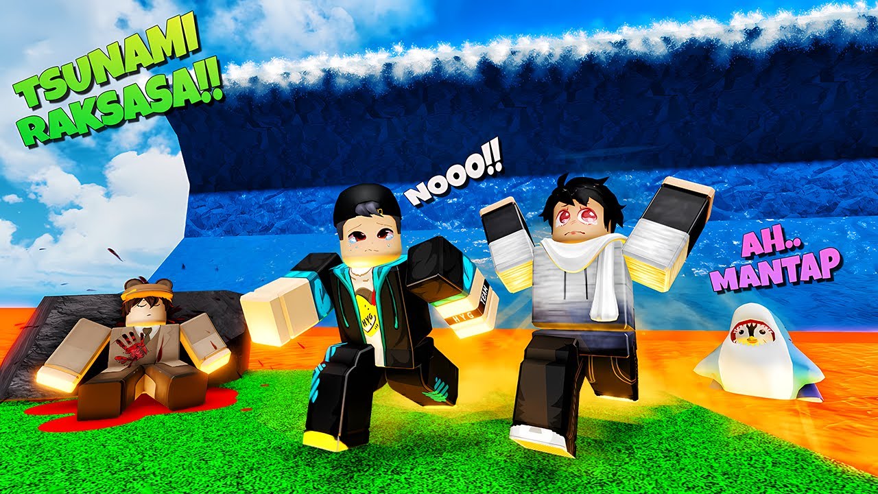 SERU 1000%!! Lawan TSUNAMI LAVA Terbesar SEDUNIA 🔥🌊🔥