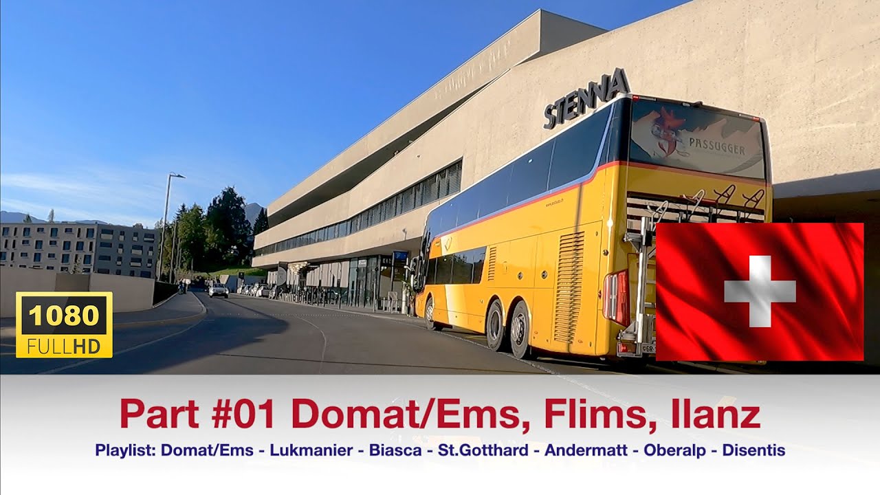 #01 Driving Ems - Flims - Ilanz in HD 1080 #besterstern