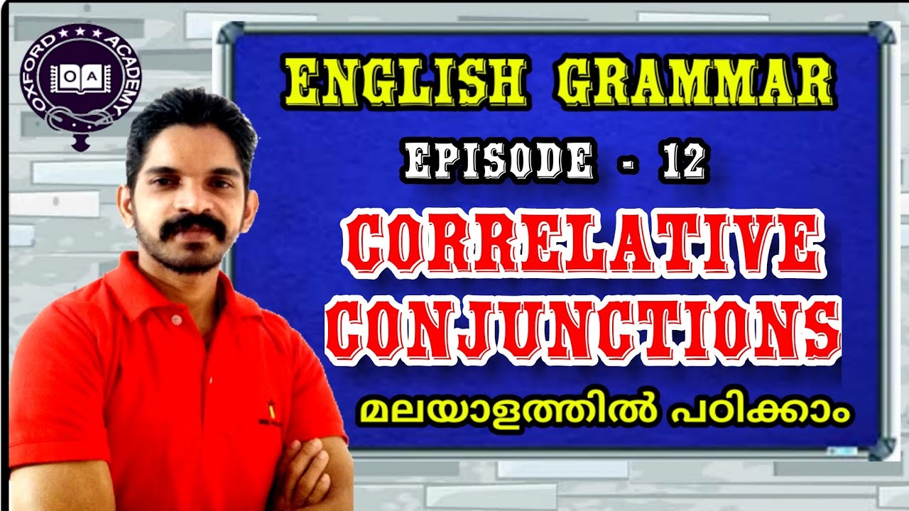 Correlative Conjunctions, Conjunctions in English Grammar, Conjunctions in Malayalam