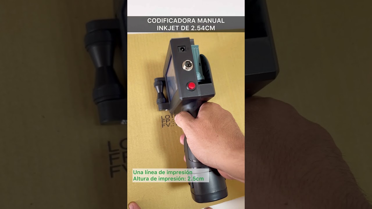 Codificadora de 2.54cm de altura m&aacute;xima de impresi&oacute;n #codificadora #fechadora #inkjet