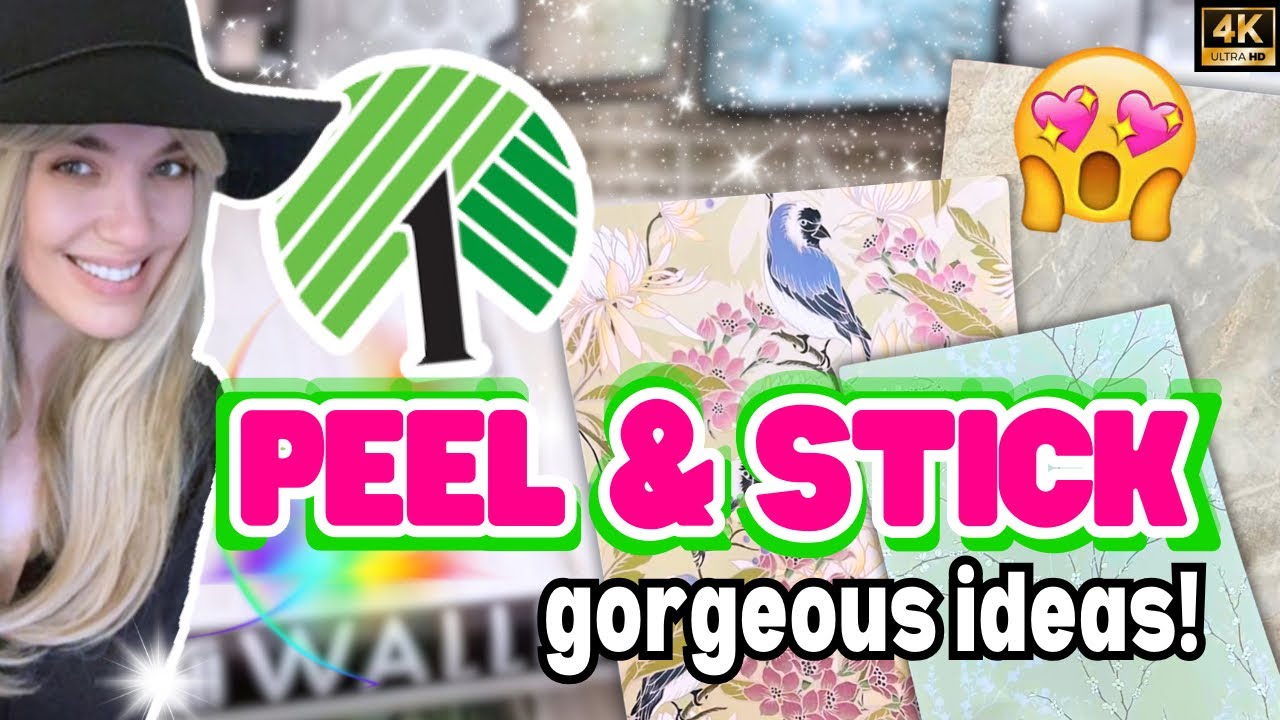 Brand NEW Dollar Tree Peel & Stick WALLPAPER DIY Ideas You Have to Try!