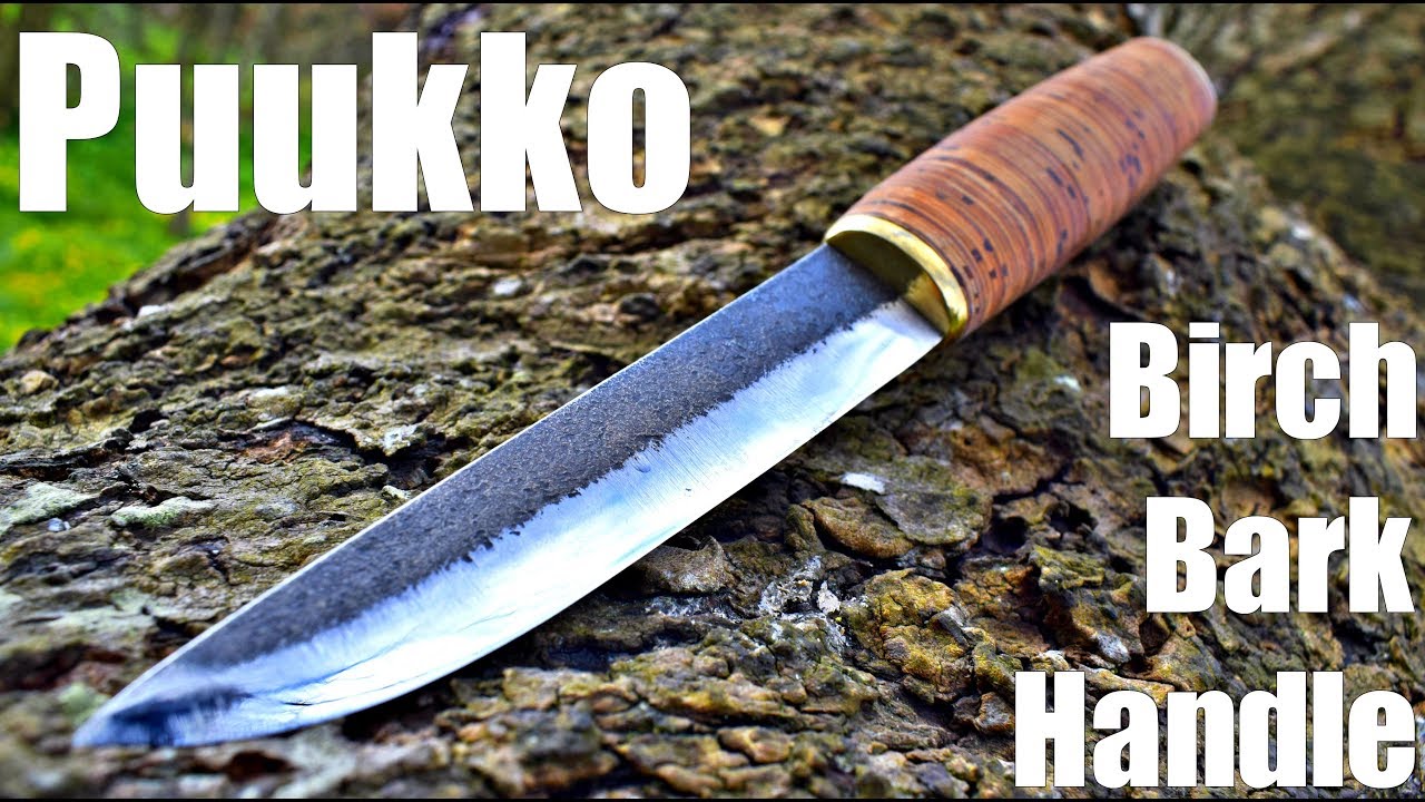 Knife making -  Forged Birch Bark Puukko