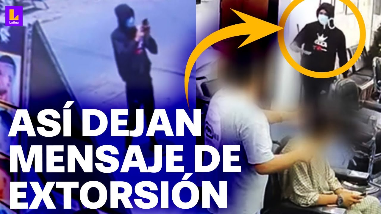 Cámaras captan a extorsionadores amenazando barberías en Chorrillos: 
