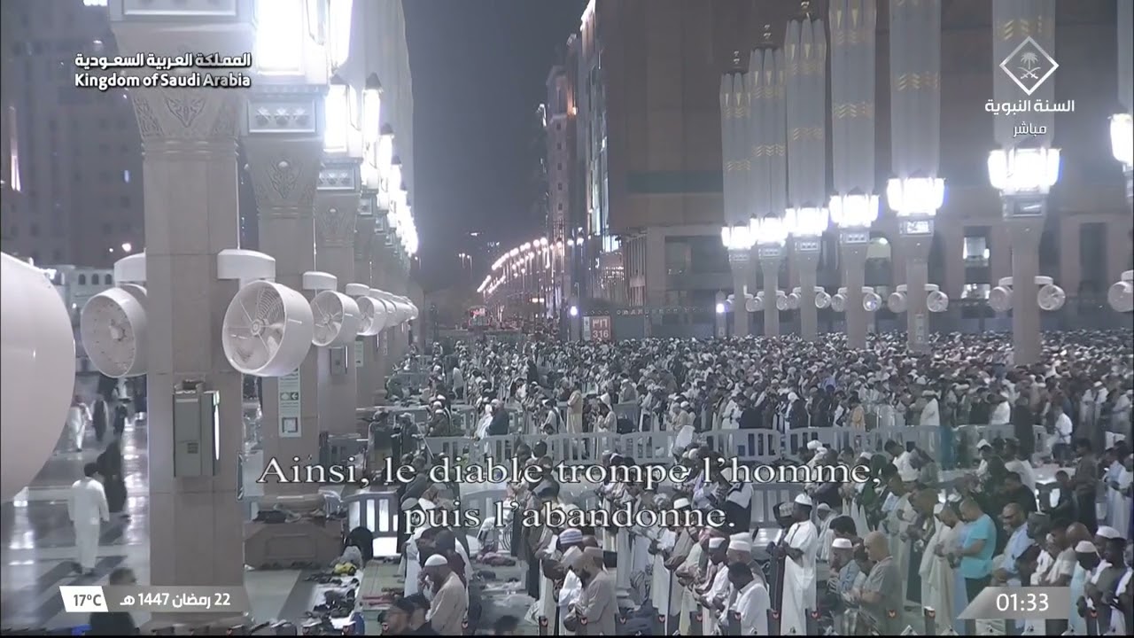 تلاوة فضيلة الشيخ د.#عبدالله_القرافي تهجد ليلة 22 رمضان 1447هـ من #المسجد_النبوي 