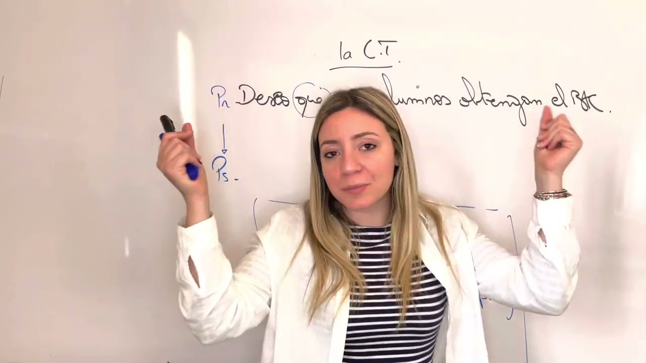 Espagnol 1: La concordancia de tiempos (CT) / bac
