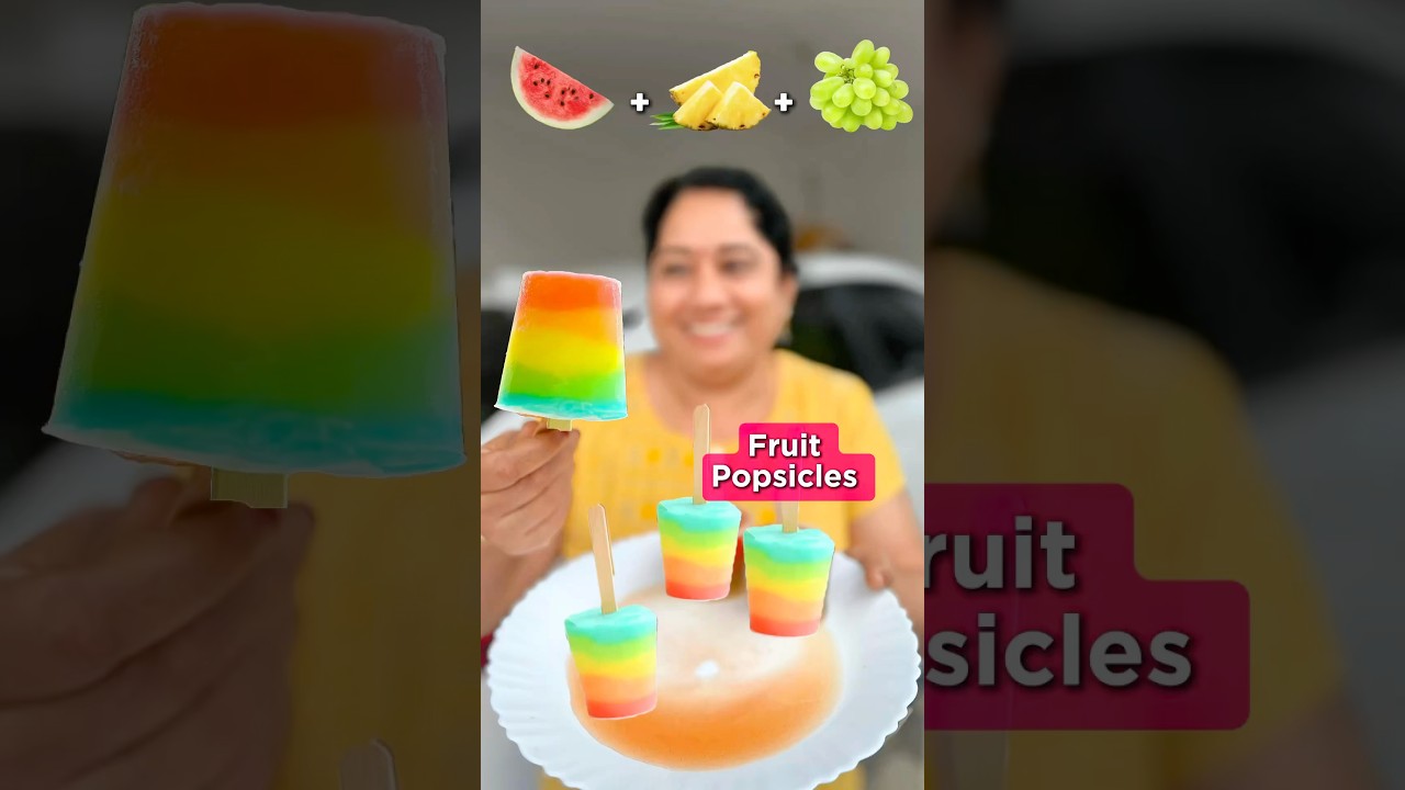 Fruit Popsicles😍🤤👌🏻 #popsicle #recipe #cooking #malluvlogz