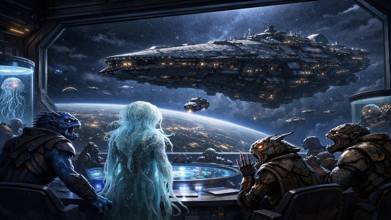 Encouraçado Titã da Humanidade Faz 1º Contato—Aliens Congelam de Medo   HFY