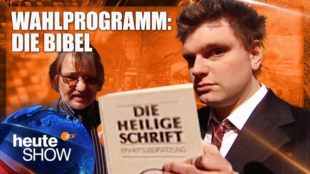 Wie heilt man Homosexualit&auml;t? Lutz van der Horst bei der Partei bibeltreuer Christen | heute-show