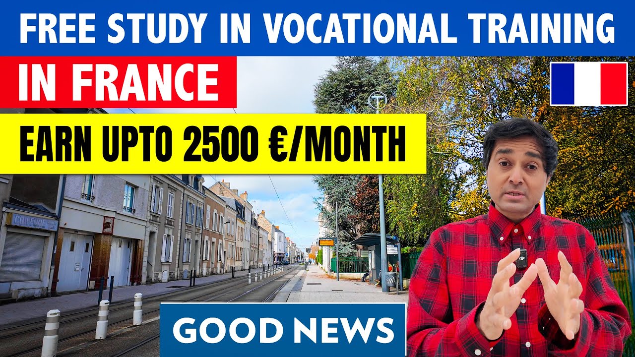 Study Free Vocational Training in France Process| Without IELTS| No Fee| Gap| Scholarship| Job| Visa