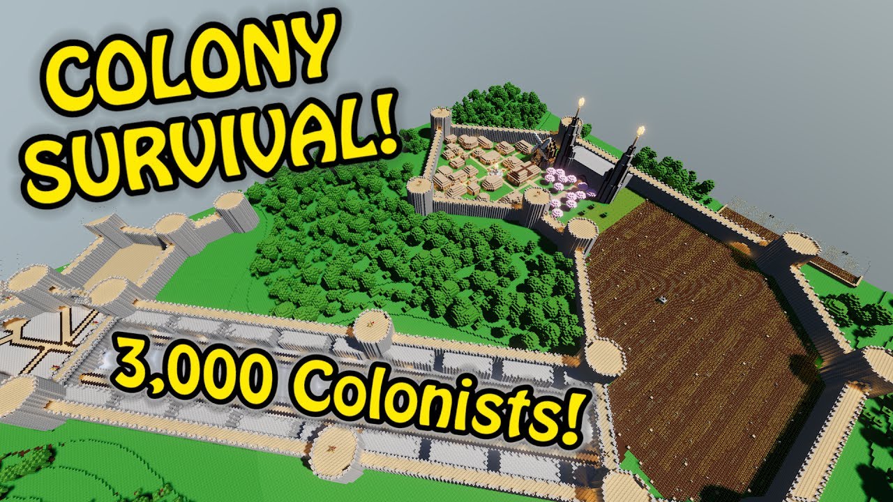 3000 COLONISTS SMASHED! - Breaking the Game! | Colony Survival Giant Castle #16