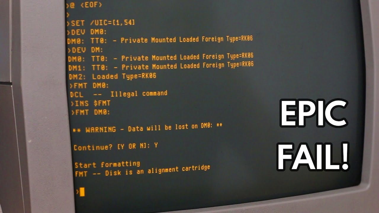 My PDP-11/44 Won’t Let Me Format My Hard Drive