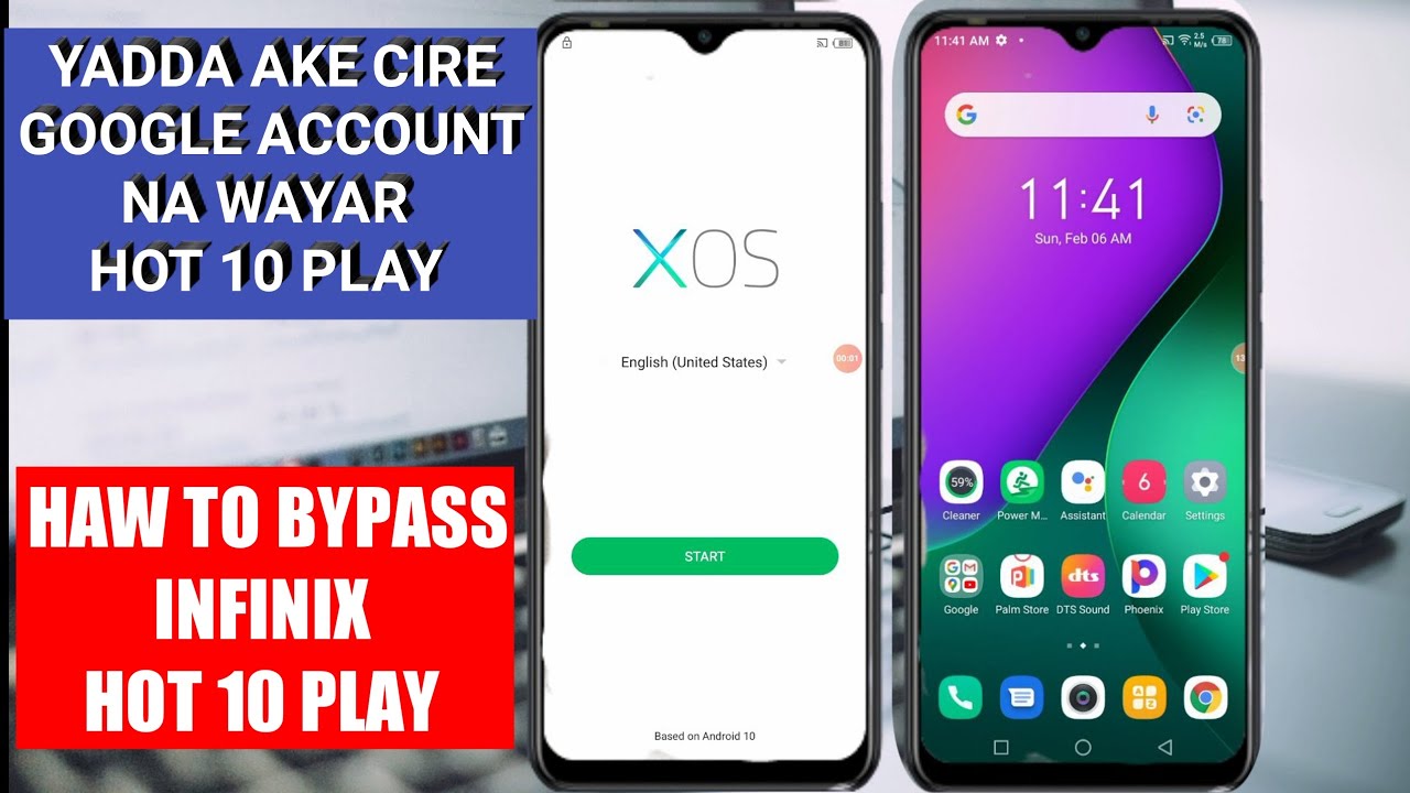 infinix hot 10 play frp bypass without pc || YADDA AKE CIRE GOOGLE ACCOUNT