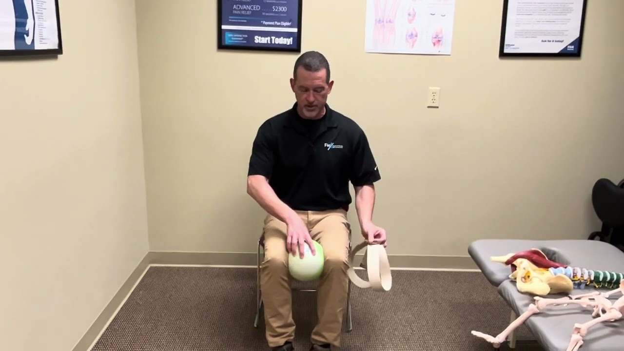 Belt and Ball Hip Strengthening