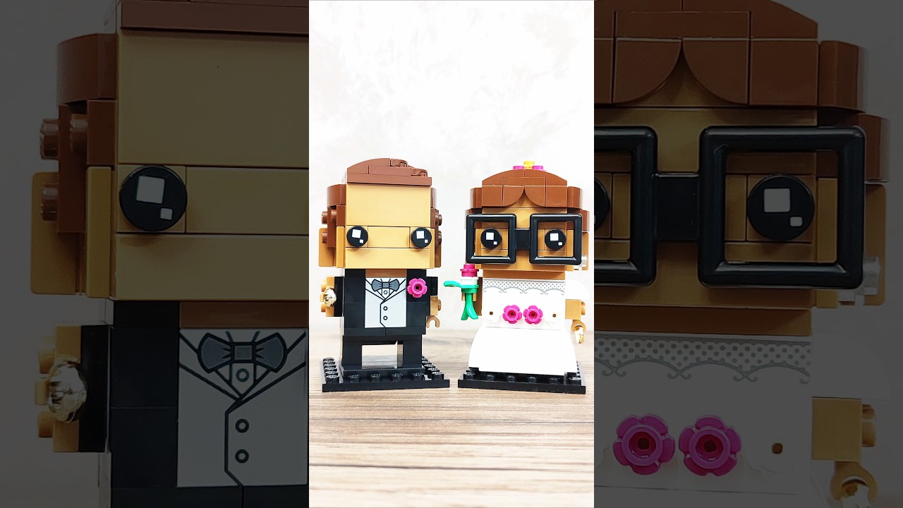 Groom & Bride LEGO&reg; 40384 & 40383 BrickHeadz #lego #groom #bride