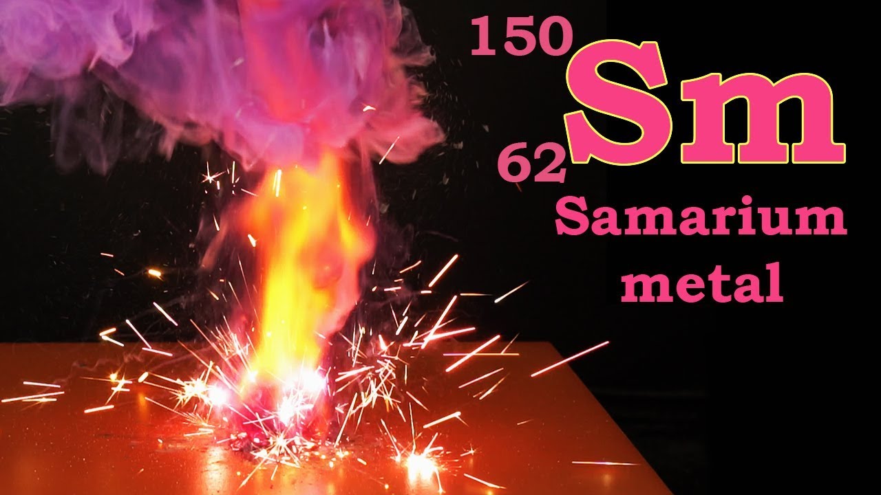 Sm: Samarium element, chemical reactions