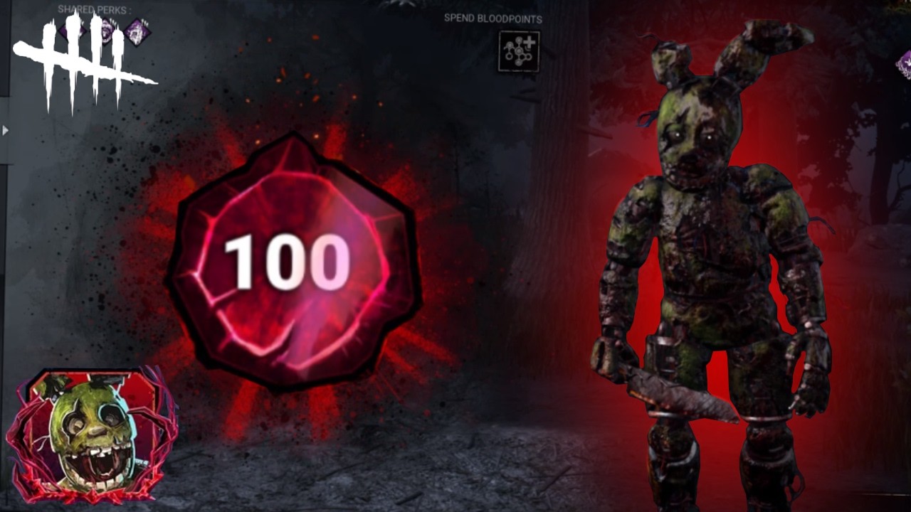 I Got Springtrap (The Animatronic) To Prestige 100 - Dead By Daylight