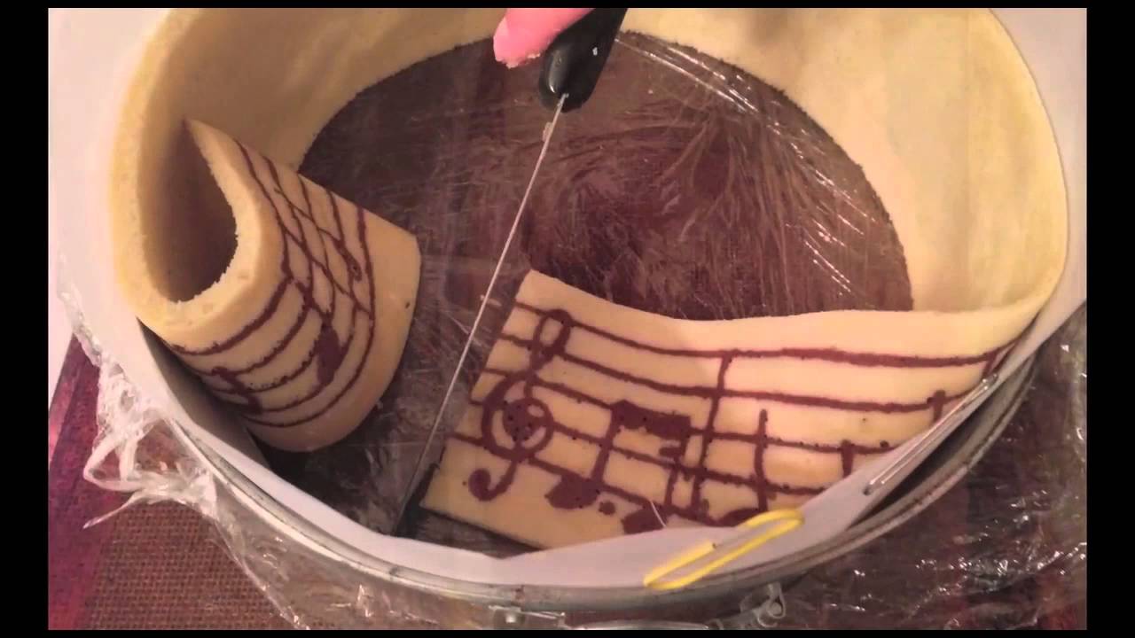 Musical Joconde Imprimé Chocolate Mousse Cake