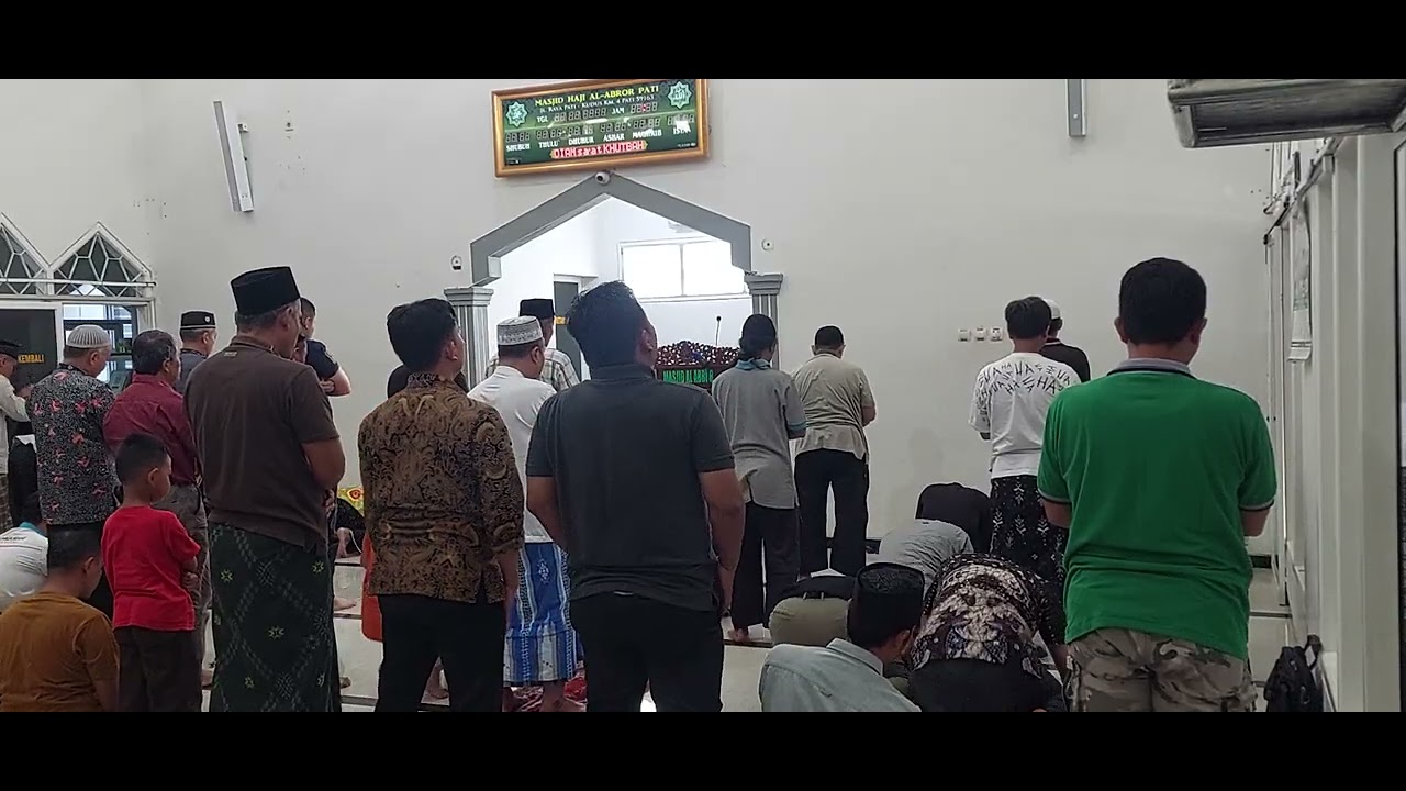 @Khutbah dan sholat Jumat masjid haji Al.Abror kab.Pati, khotib Ustadz Sinar M.Ag.j