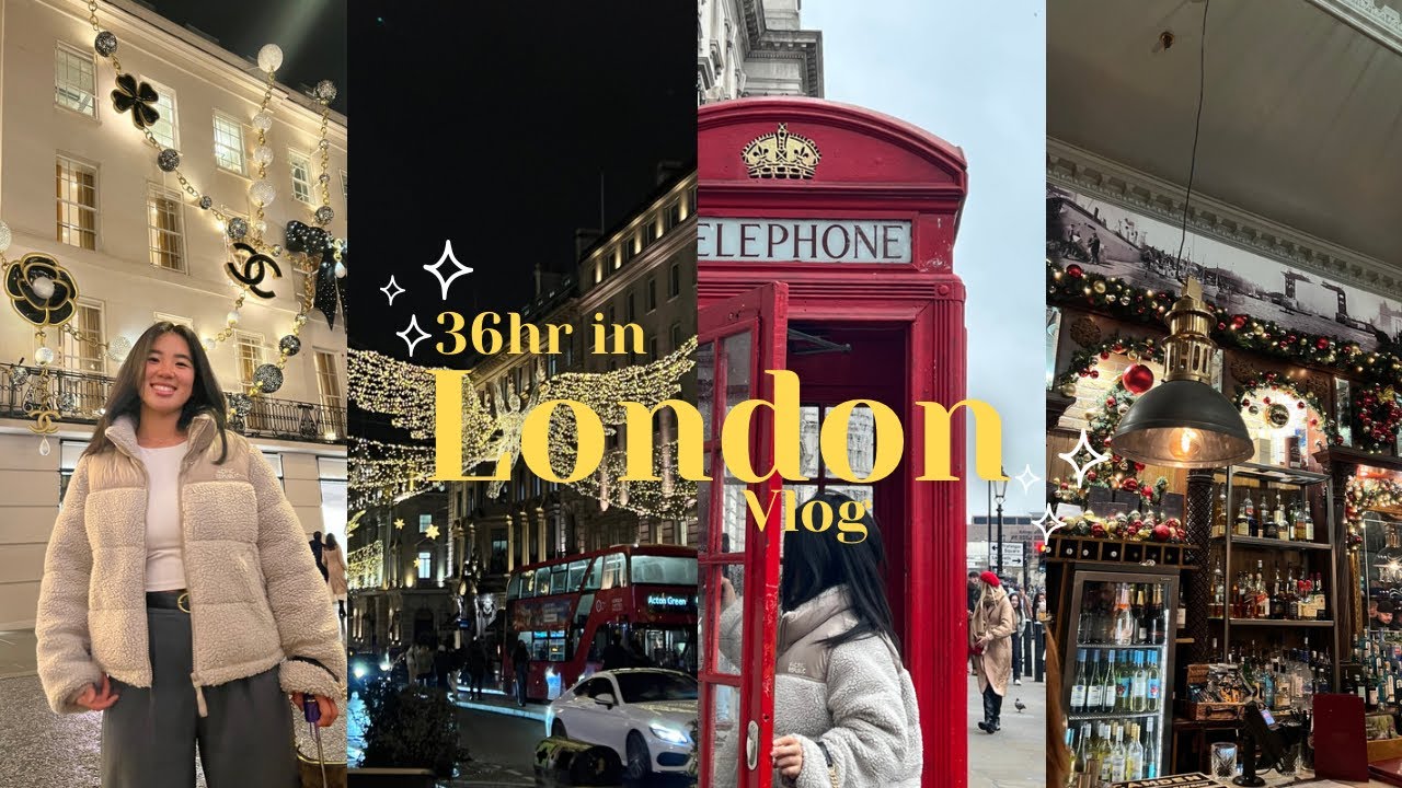 LONDON VLOG: MY FIRST TIME IN LONDON & VISITING ALL THE TOURIST ATTRACTIONS DURING CHRISTMAS 🎄🇬🇧