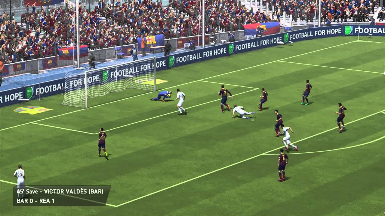 #01 Real Madrid vs Barcelona Fifa 14 Xbox 360
