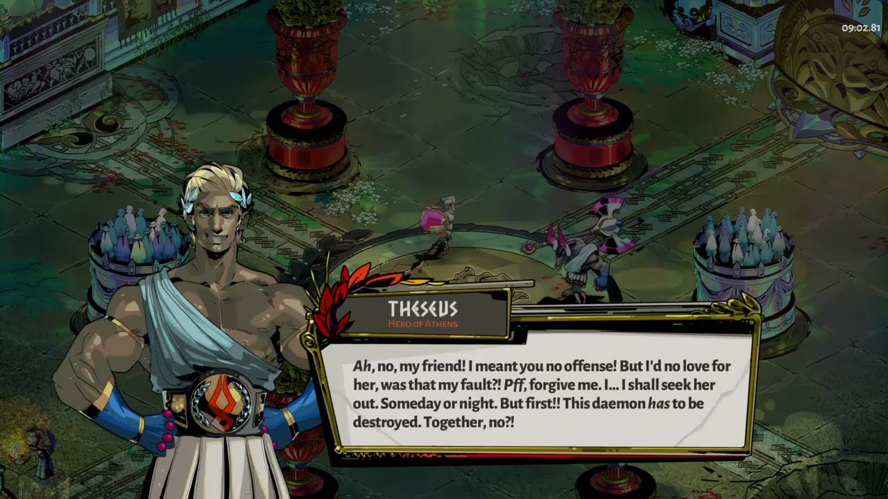 (Theseus + Asterius) It seems the fiend has brought a nondescript yarn-ball!