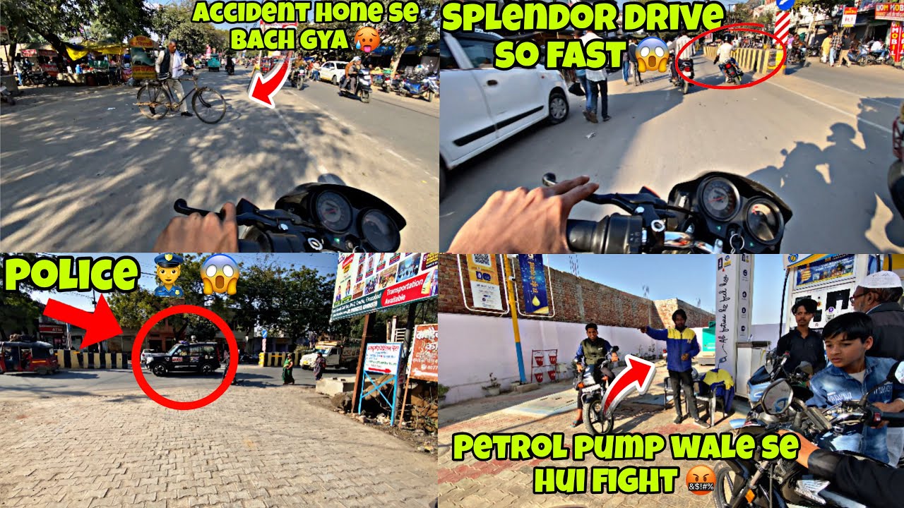 Petrol Pump Wale Se Hui Fight🤬||Accident Hone Se Bach Gya😱|| with hyper ride🚀 ||