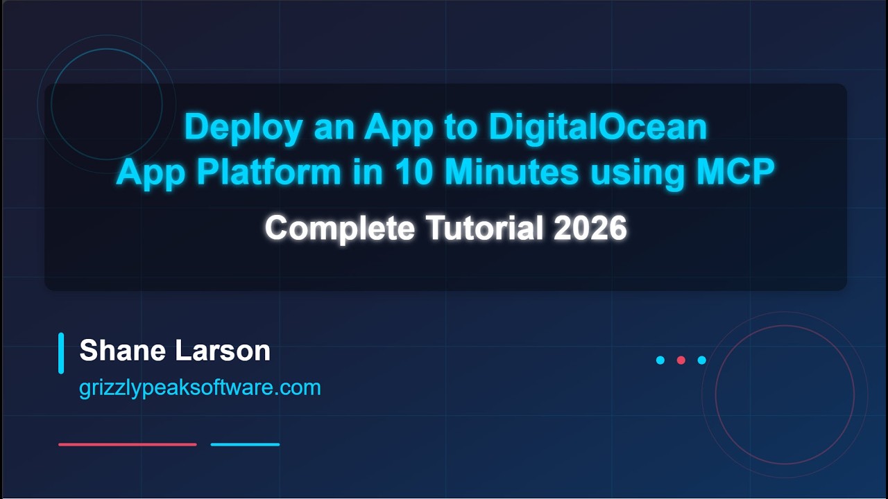 Deploy an app to DigitalOcean App Platform in 10 Minutes using MCP | Complete Tutorial 2026