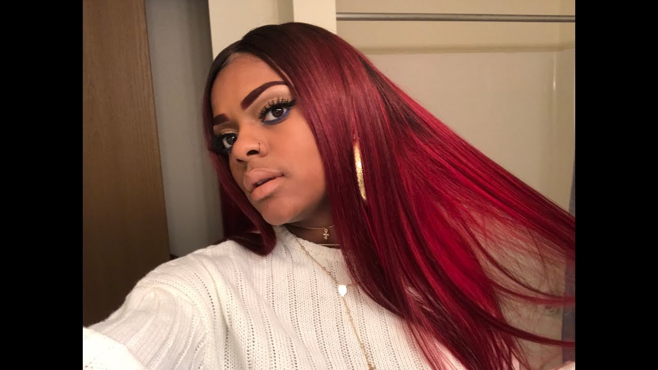 Dying My Weave Two Toned Red | Donmily Hair