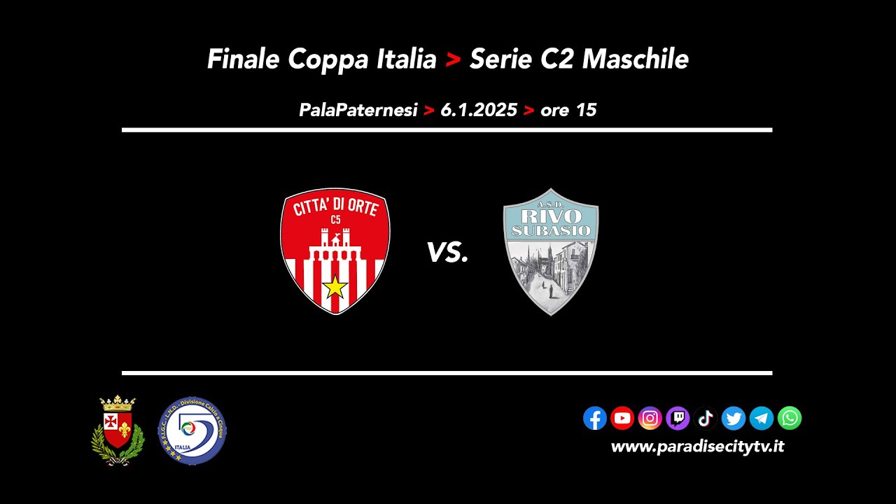 HIGHLIGHTS FINALE COPPA ITALIA SERIE C2 CALCIO A 5 MASCHILE - CITTA' DI ORTE vs. RIVO SUBASIO