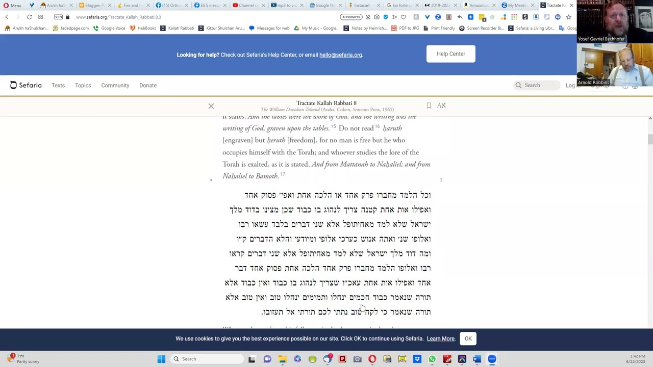 Meseches Kalla Rabbasi, part 39, the beginning of the 8th perek
