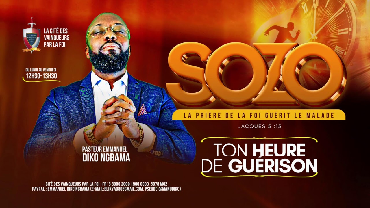 Pasteur Emmanuel Diko- SOZO- Dieu et la maladie.