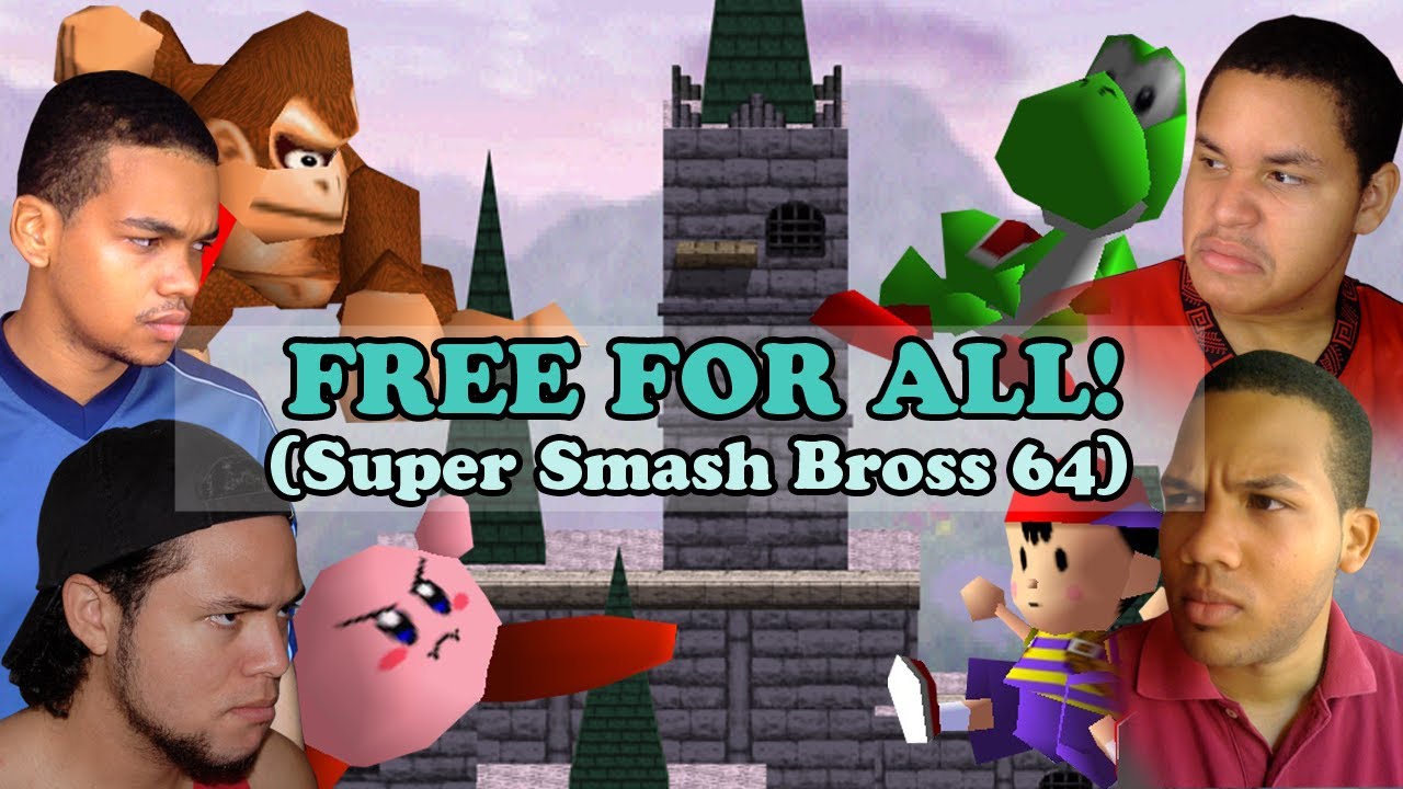 Super Smash Bros 64 - Free For All - Parodiadera Juega