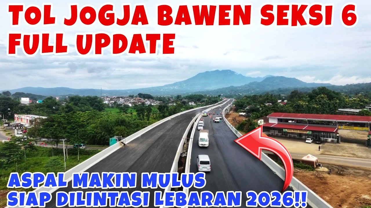 FULL UPDATE TOL JOGJA BAWEN SEKSI 6‼️Pengaspalan Jalan Melayang Dikebut