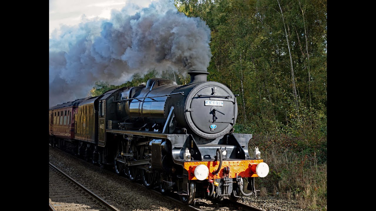 Black 5 Approaching Whitchurch Station Shropshire