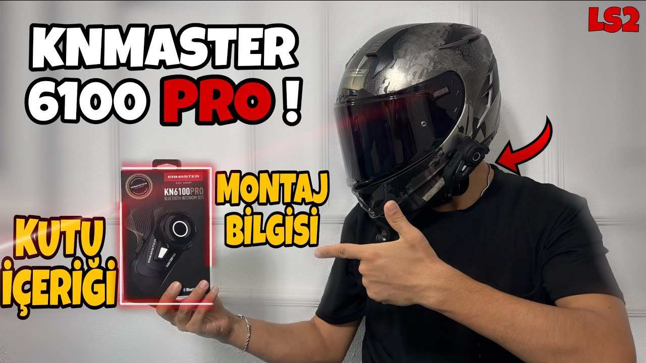 KNMASTER 6100 PRO İNTERCOM KUTU İÇERİĞİ/ MONTAJ BİLGİSİ - MFK MOTOVLOG