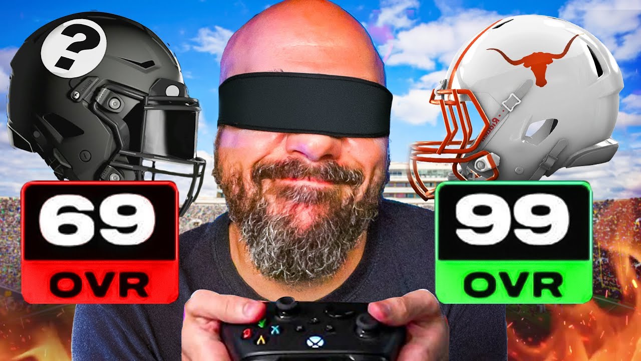 I BLINDLY Picked The WORST Team to Play #1 Team in College Football 26