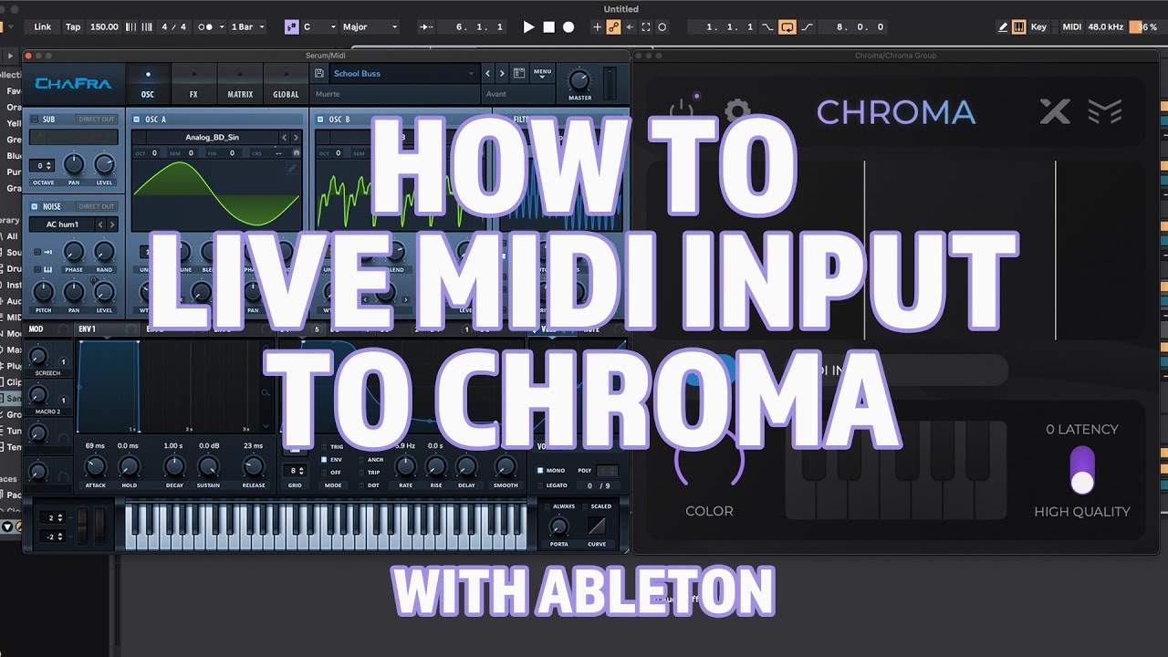 HOW TO CHROMA COLORBASS LIVE MIDI JAM #colorbass