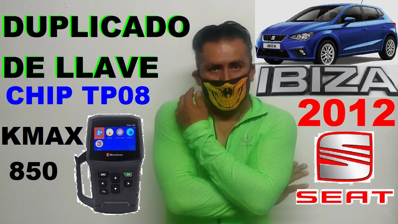 SEAT UDS IBIZA 2012 COMO PROGRAMAR LLAVE CON CHIP SISTEMA UDS KMAX-850 DUPLICADO DE LLAVE CHIP TP08