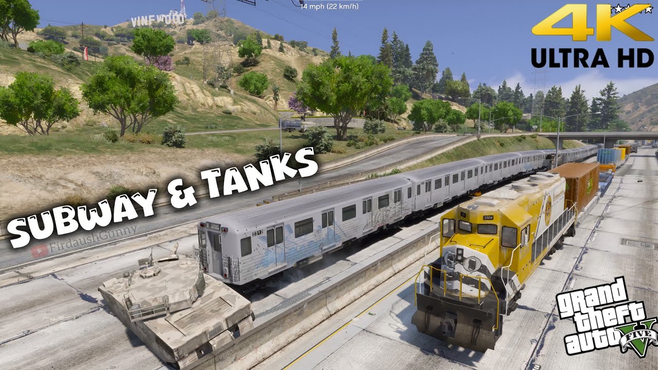 Insane Liberty City Subway Flying Across Los Santos! GTA V Mods
