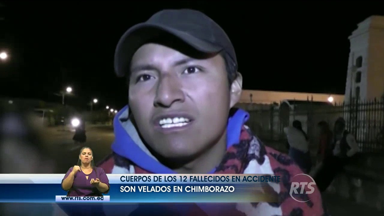 12 fallecidos en accidente de tr&aacute;nsito de Colta son velados en Chimborazo